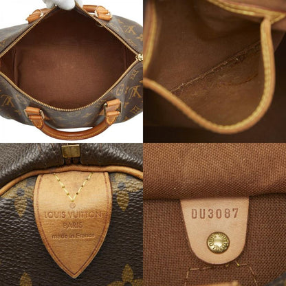 Louis Vuitton Monogram Speedy 30 M41526 Brown PVC Leather Women's Louis Vuitton