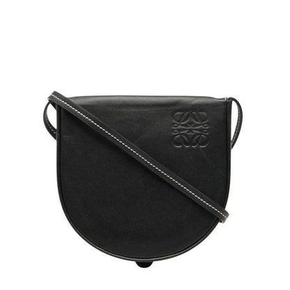 Loewe Anagram Heel Pouch Small Black Leather Women's Loewe