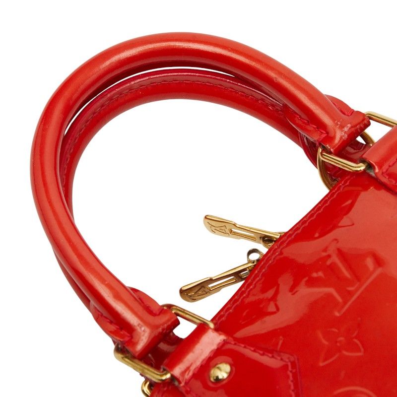 Louis Vuitton Monogram Vernis Alma BB Handbag Shoulder Bag 2way M90174 Sleeves