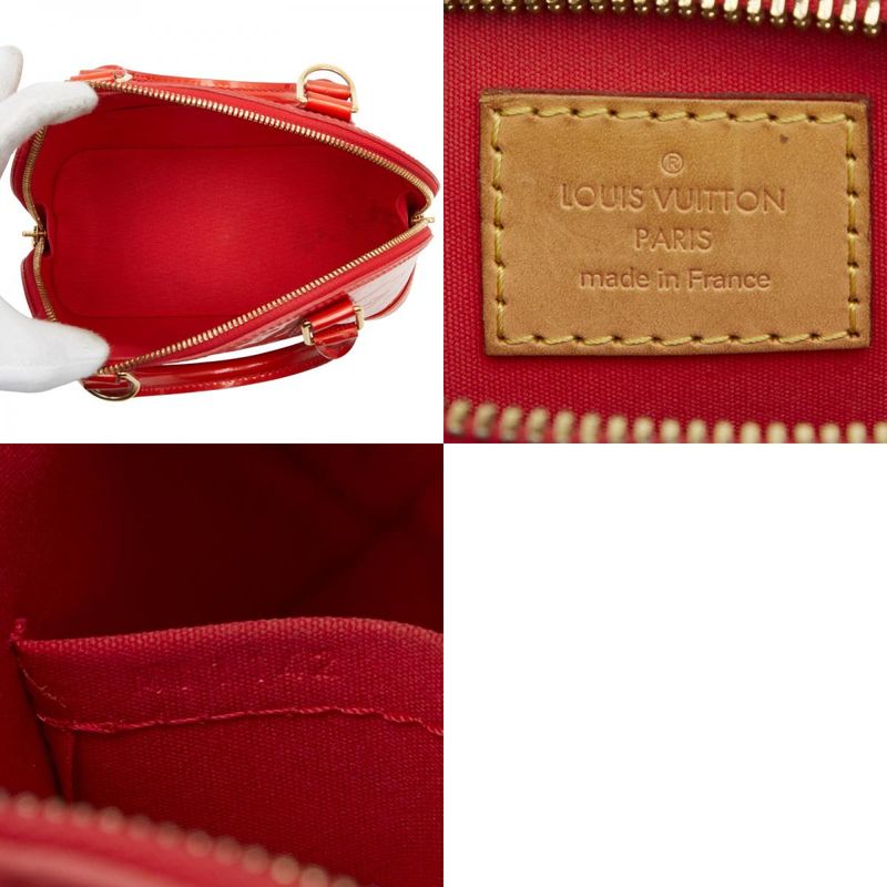 Louis Vuitton Monogram Vernis Alma BB Handbag Shoulder Bag 2way M90174 Sleeves