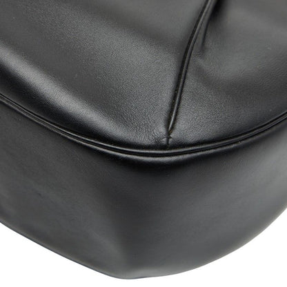 Cartier Panthere Crossbody Shoulder Bag Black Leather Women's Cartier