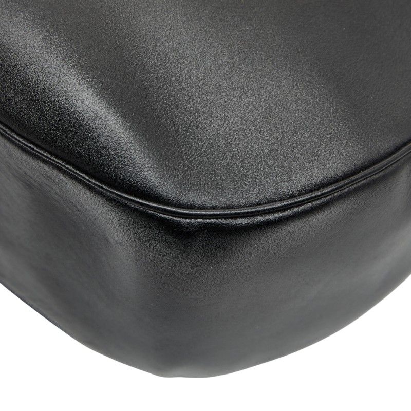 Cartier Panthere Crossbody Shoulder Bag Black Leather Women's Cartier