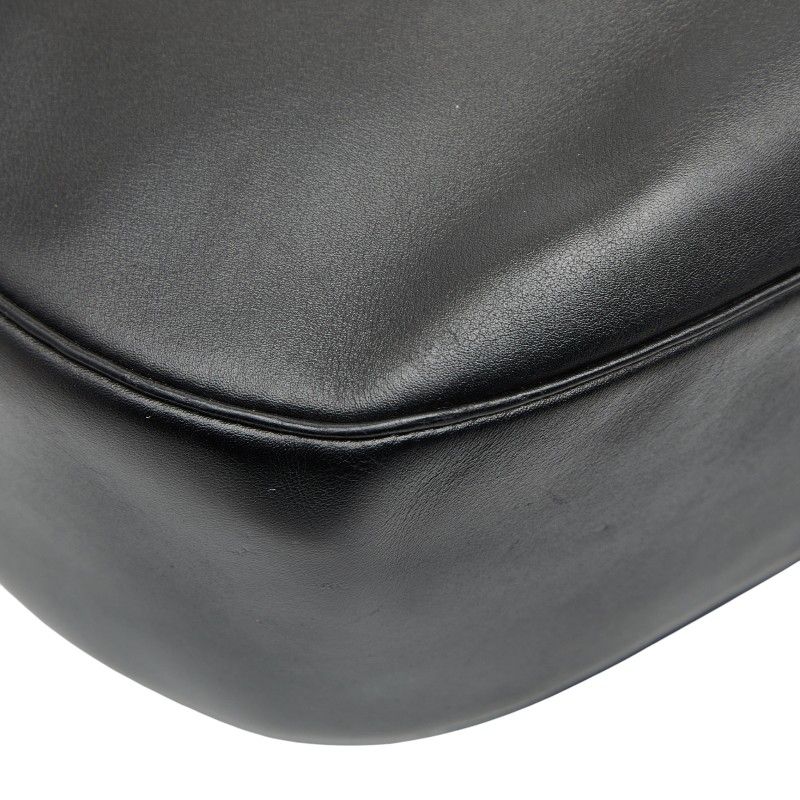 Cartier Panthere Crossbody Shoulder Bag Black Leather Women's Cartier