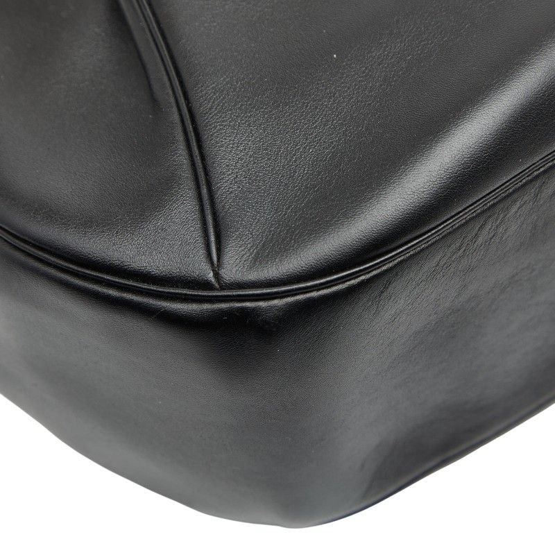 Cartier Panthere Crossbody Shoulder Bag Black Leather Women's Cartier