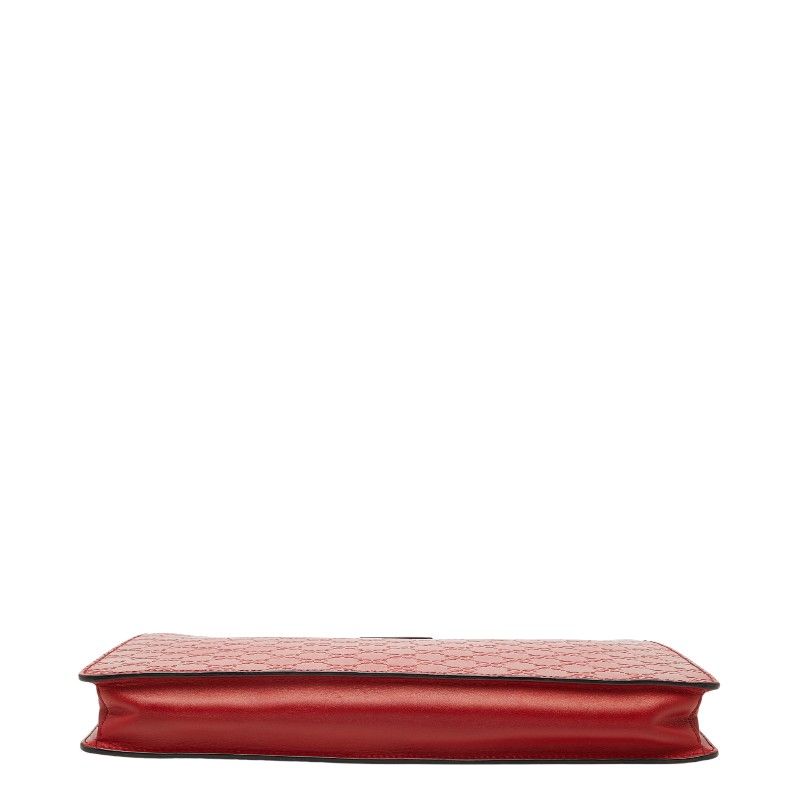 Gucci Guccissima Clutch Bag Second Bag 429004 Red Leather Women's Gucci