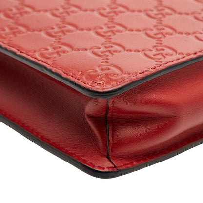 Gucci Guccissima Clutch Bag Second Bag 429004 Red Leather Women's Gucci