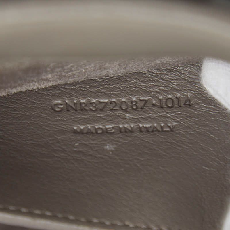 Saint Laurent Baby Cabas Handbag Shoulder Bag 2way 372087 Gray Leather Women's