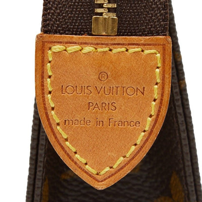 Louis Vuitton Monogram Pochette Toilet 15 M47546 Brown PVC Leather Women's