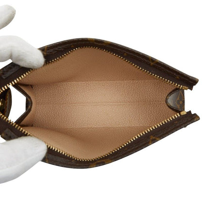 Louis Vuitton Monogram Pochette Toilet 15 M47546 Brown PVC Leather Women's