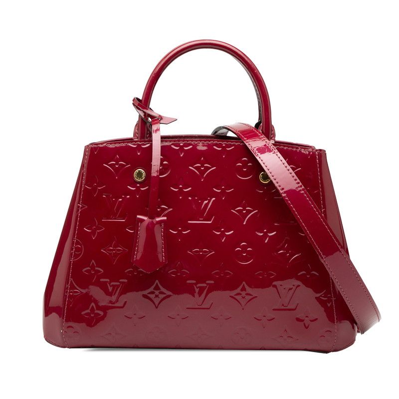 Louis Vuitton Vernis Monogram Montaigne BB Handbag Shoulder Bag 2way M50581