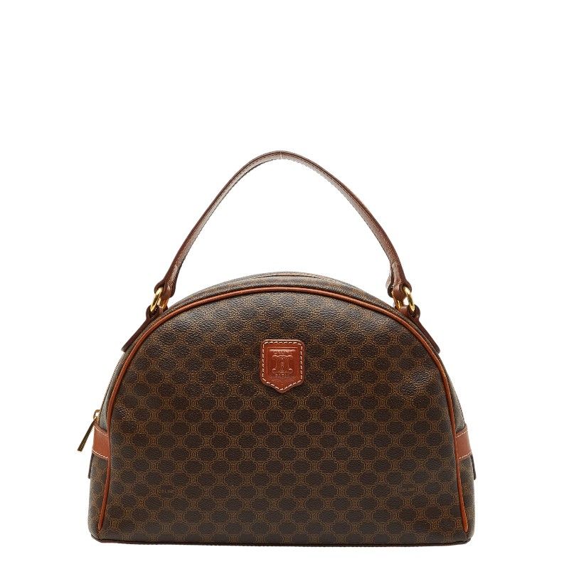 Celine Macadam Brown PVC Leather Women's Celine