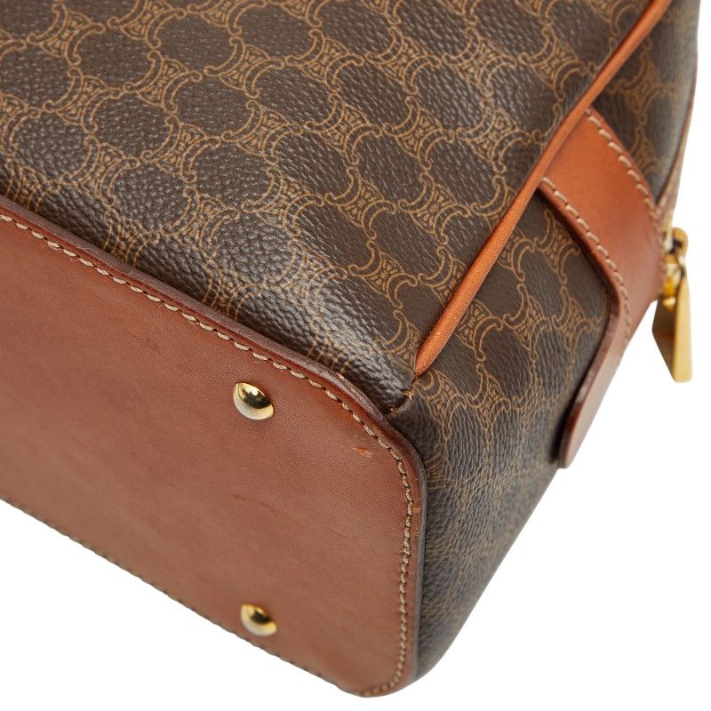 Celine Macadam Brown PVC Leather Women's Celine