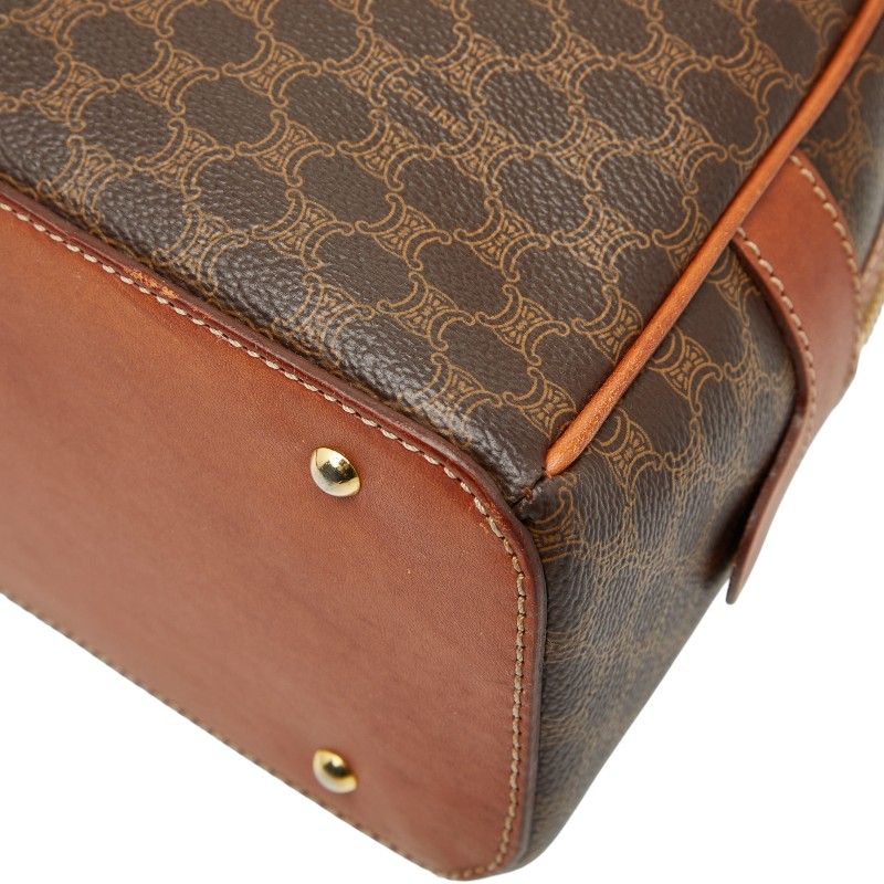 Celine Macadam Brown PVC Leather Women's Celine