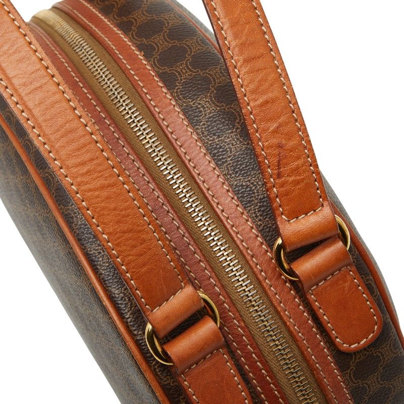 Celine Macadam Brown PVC Leather Women's Celine