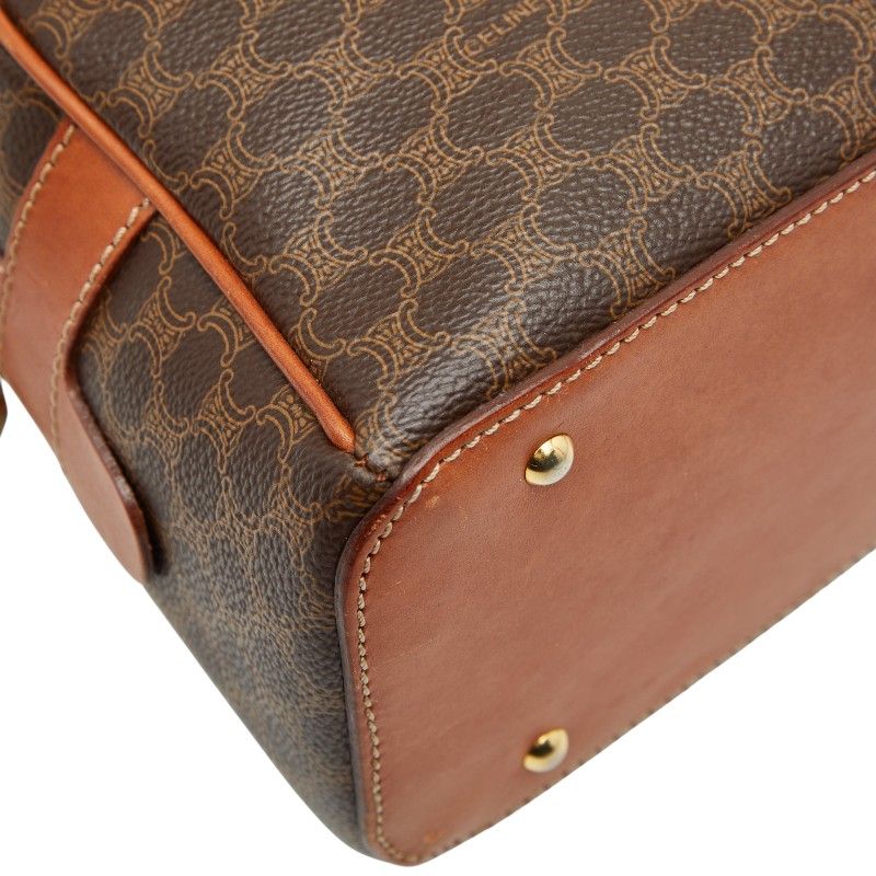 Celine Macadam Brown PVC Leather Women's Celine