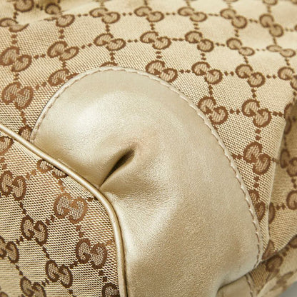 Gucci GG Canvas Sookie Tote Bag Shoulder Bag 2way 285730 Beige Brown Canvas