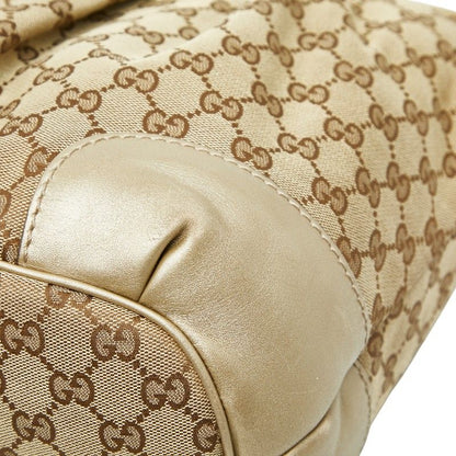Gucci GG Canvas Sookie Tote Bag Shoulder Bag 2way 285730 Beige Brown Canvas