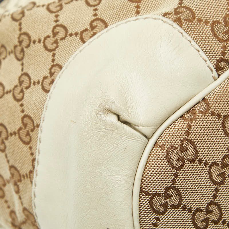 Gucci GG Canvas Sookie Tote Bag Shoulder Bag 2way 285730 Beige Brown Canvas