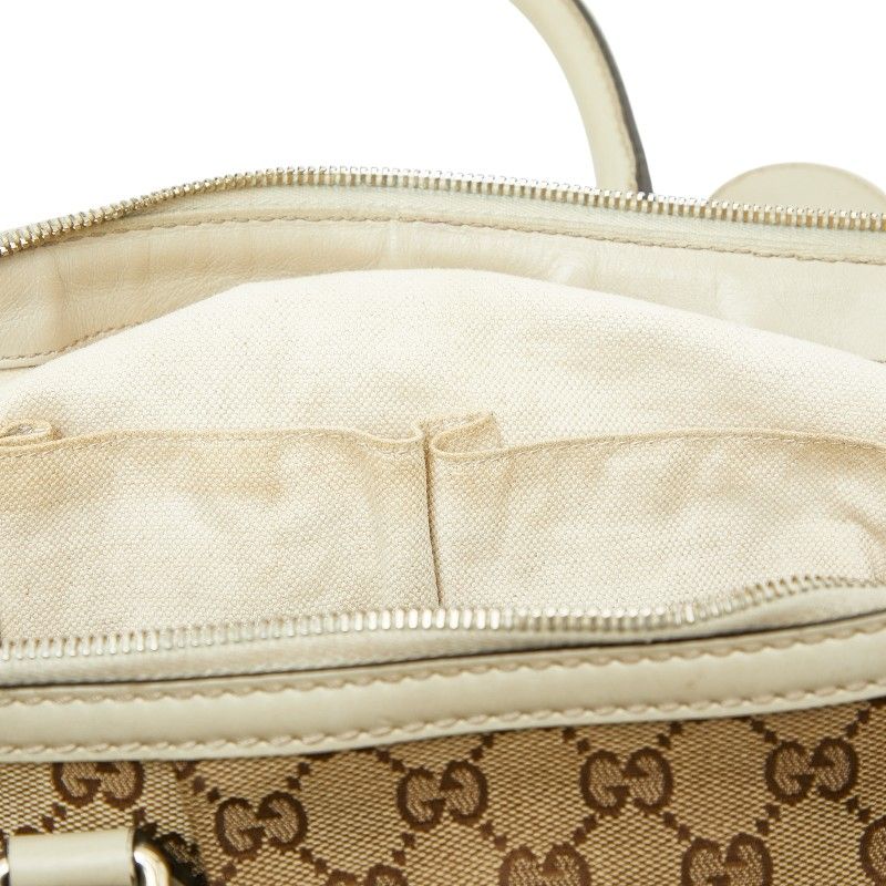 Gucci GG Canvas Sookie Tote Bag Shoulder Bag 2way 285730 Beige Brown Canvas