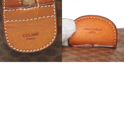 Celine Macadam Brown PVC Leather Women's Celine