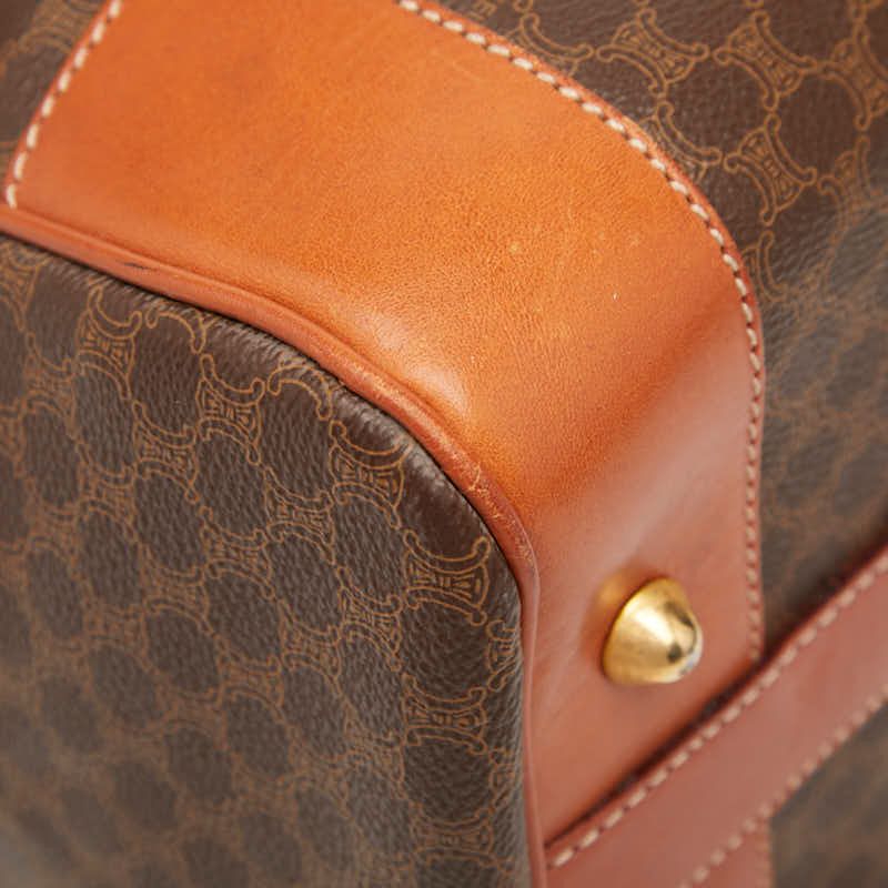 Celine Macadam Brown PVC Leather Women's Celine