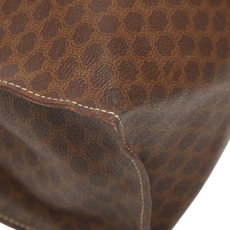 Celine Macadam Brown PVC Leather Women's Celine