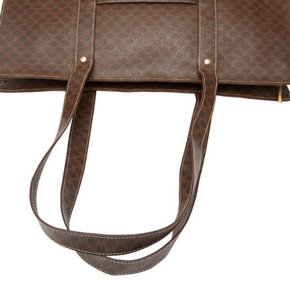 Celine Macadam Brown PVC Leather Women's Celine