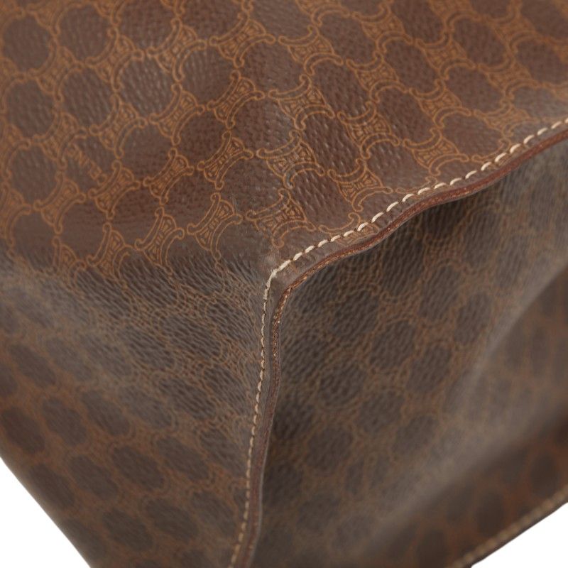 Celine Macadam Brown PVC Leather Women's Celine