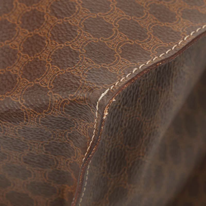 Celine Macadam Brown PVC Leather Women's Celine