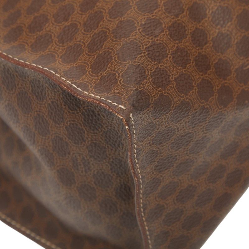 Celine Macadam Brown PVC Leather Women's Celine