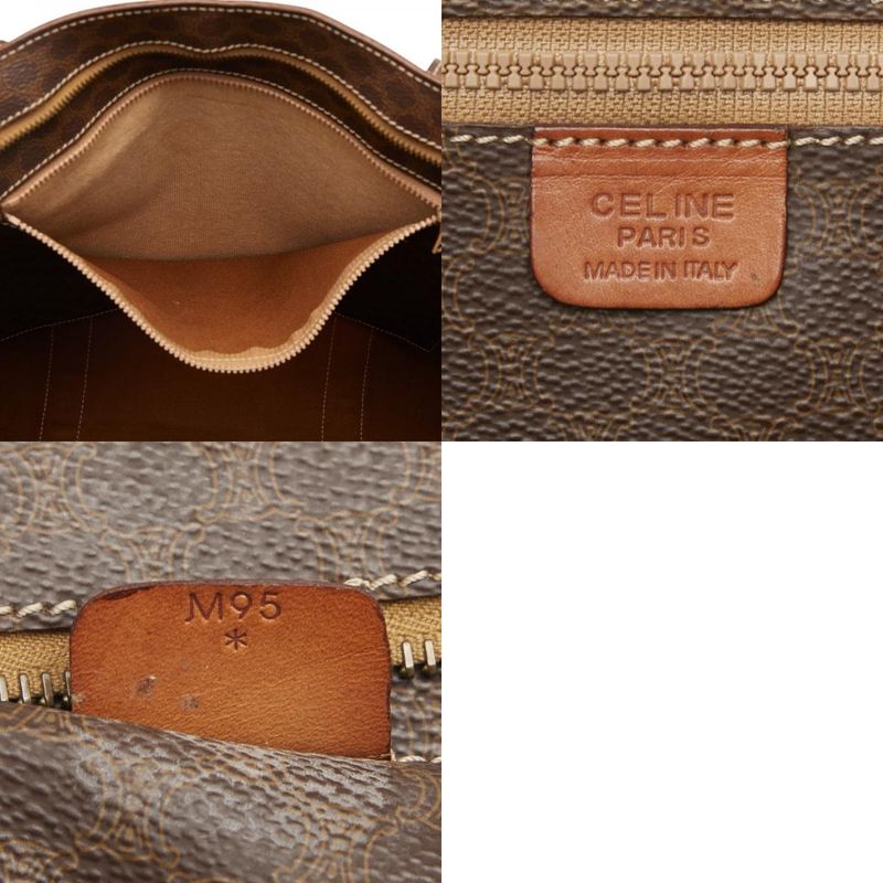 Celine Macadam Brown PVC Leather Women's Celine