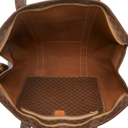 Celine Macadam Brown PVC Leather Women's Celine