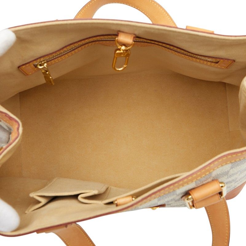 Louis Vuitton Damier Azure Hampstead PM N51207 White PVC Leather Women's Louis