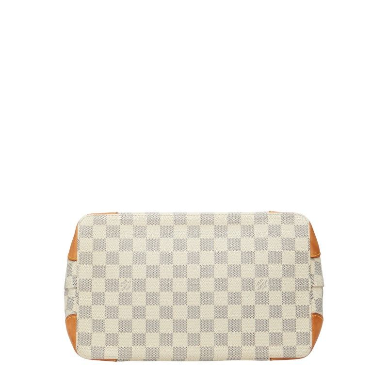 Louis Vuitton Damier Azure Hampstead PM N51207 White PVC Leather Women's Louis