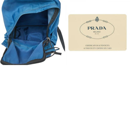 Prada Rucksack Sac Rucksack Backpack V418 Blue Black Nylon Ladies Prada