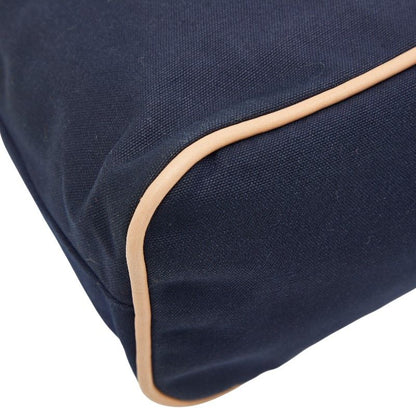 Hermes Bolide Pouch GM Navy Canvas Leather Women's Hermes