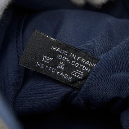 Hermes Bolide Pouch GM Navy Canvas Leather Women's Hermes