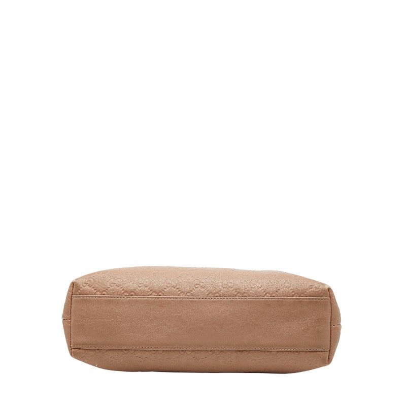 Gucci Guccissima Tote Bag Handbag 211138 Beige Leather Women's Gucci