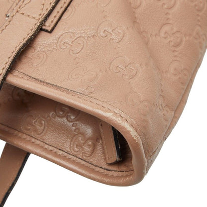 Gucci Guccissima Tote Bag Handbag 211138 Beige Leather Women's Gucci