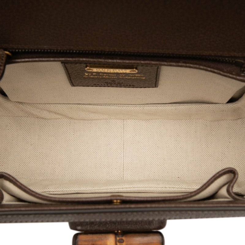 Gucci 100th Anniversary Model Music Is Mine Bamboo Handbag Shoulder Bag 2way