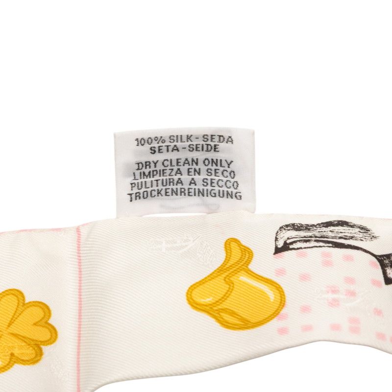 Hermes Twilly Garde Robe Pop Garde Robe Pop White Multicolor Silk Ladies Hermes