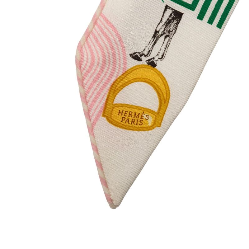 Hermes Twilly Garde Robe Pop Garde Robe Pop White Multicolor Silk Ladies Hermes