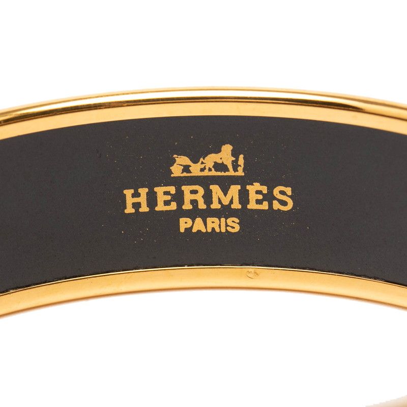 Hermes Enamel GM Cloisonné Gold Red Multicolor Plated Ladies Hermes