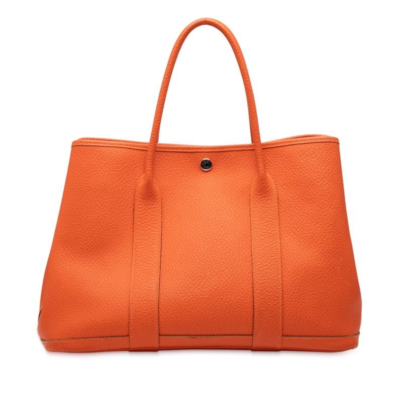 Hermes Garden Party PM Tote Bag Handbag Orange Negonda Ladies Hermes
