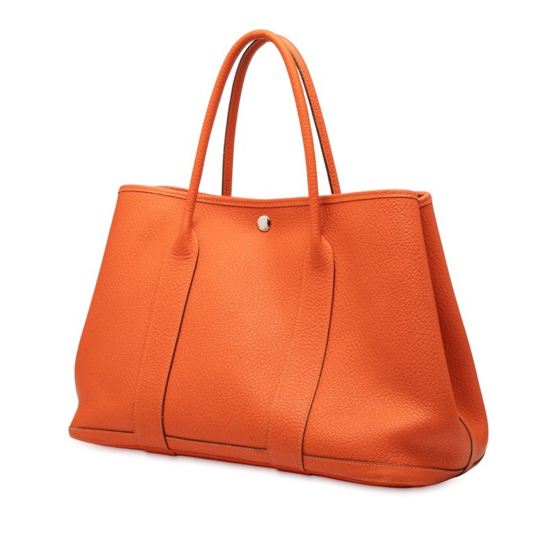 Hermes Garden Party PM Tote Bag Handbag Orange Negonda Ladies Hermes