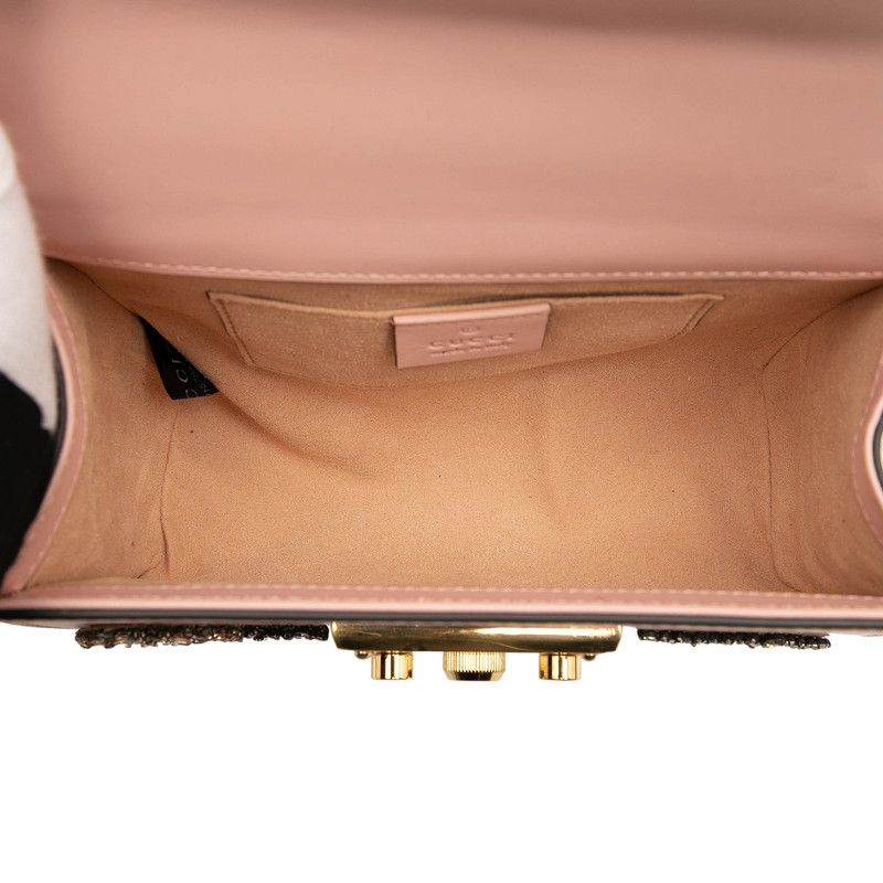 Gucci Padlock Star Bijou Chain Shoulder Bag 432182 Pink Leather Women's Gucci