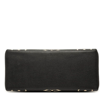 Louis Vuitton Bicolor Monogram Empreinte Petit Palais PM M58913 Black Beige