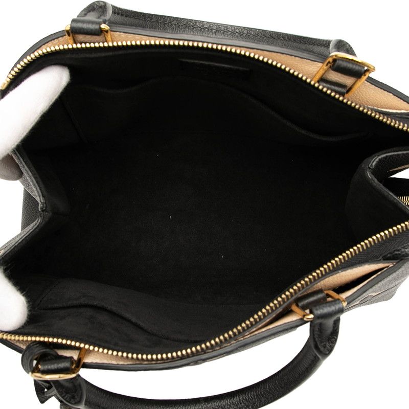 Louis Vuitton Bicolor Monogram Empreinte Petit Palais PM M58913 Black Beige