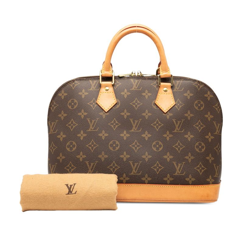 Louis Vuitton Monogram Alma PM M53151 Brown PVC Leather Women's Louis Vuitton