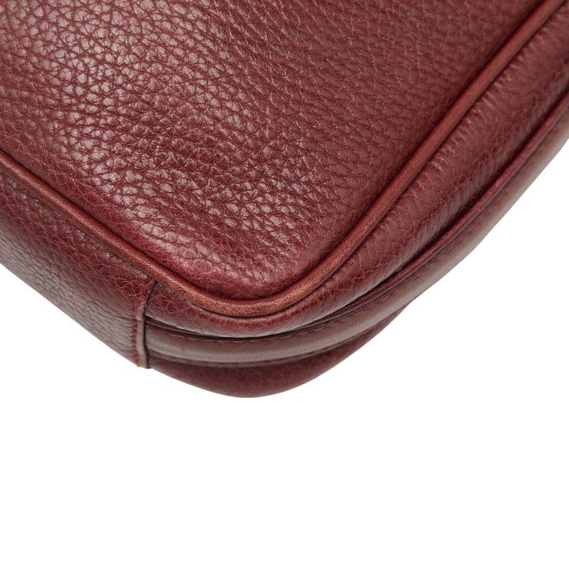 Cartier Mustline Wine Red Bordeaux Leather Ladies Cartier